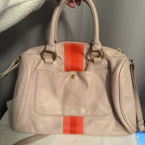 J.Crew Collection Spritzer-Stripe Satchel Lavender Orange Speedy Bag Madewell